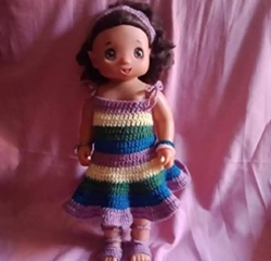 Multi Color Crochet Dresses